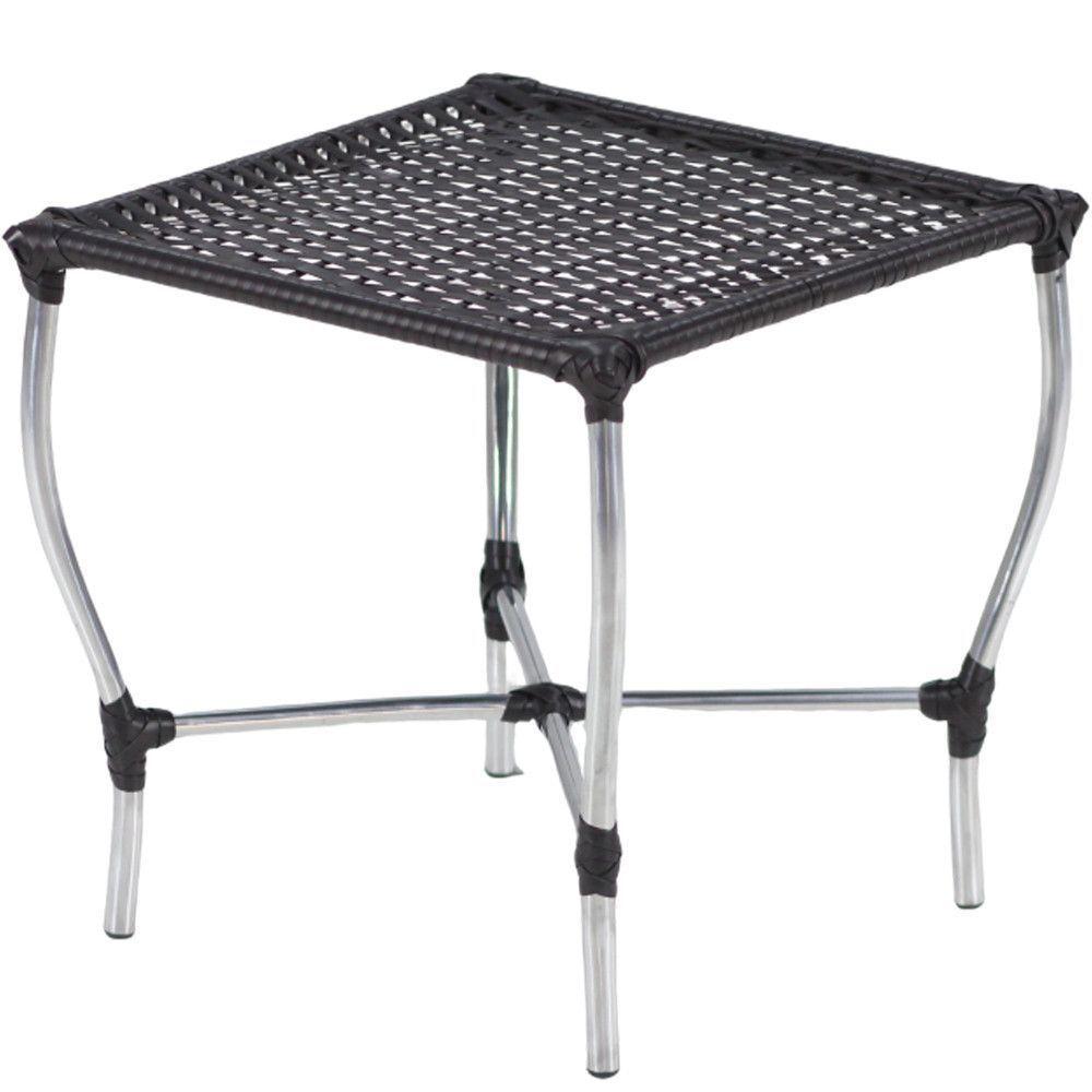 Jogo 4 Cadeiras E Mesa Vênus Area Externa - Trama Preto - 2