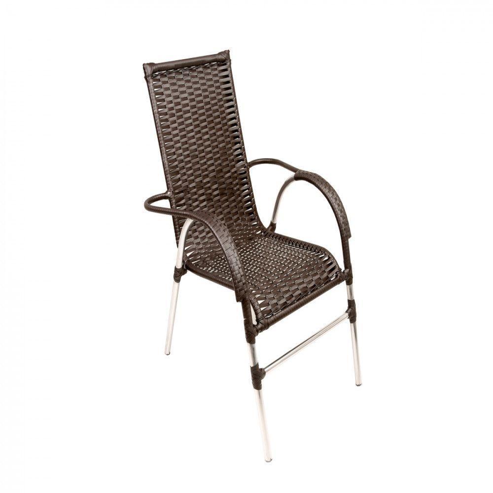 Jogo 4 Cadeiras E Mesa Vênus Area Externa - Trama Pedra Ferro - 2