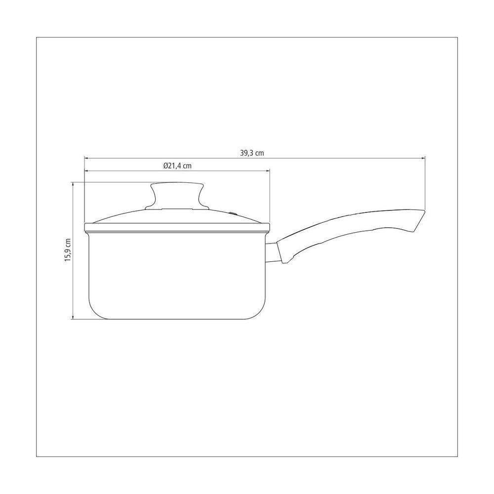 Panela Tramontina Paris Em Alumínio Com Revestimento Em Antiaderente Starflon Max Chumbo - 6