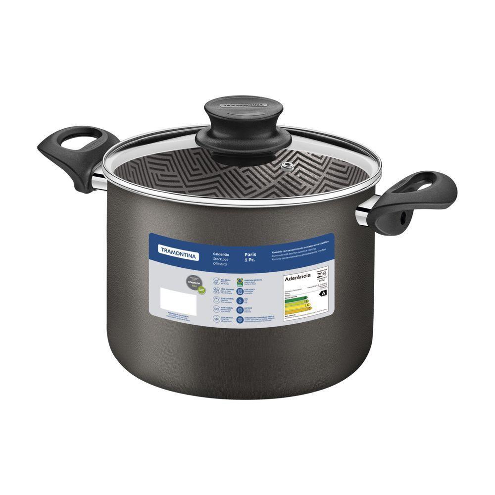 Caldeirão Tramontina Paris Em Alumínio Com Revestimento Em Antiaderente Starflon Max Chumbo - 2