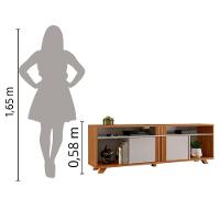 Rack Bancada Para Tv Até 70 Polegadas 1,80M Nt 1290 Freijó / Off White Freijó Trend - 2