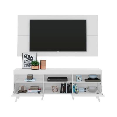 Rack com Painel TV até 65" e Pés Retrô Flórida Multimóveis