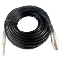 Cabo De Microfone P10 Mono X Cannon 10 Metros - 1