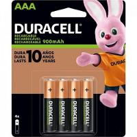 Pilha Recarregável Aaa 900mah (c-4 Pilhas) Duracell - 1