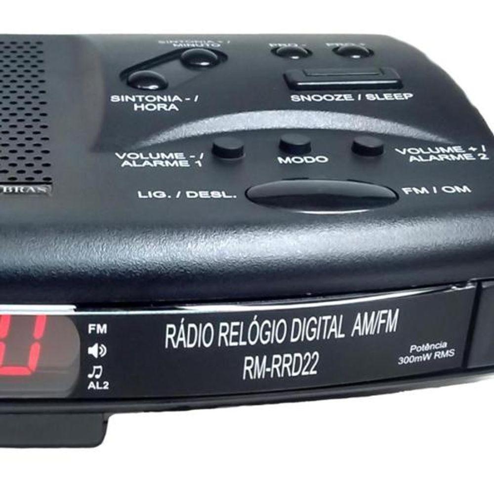 Rádio Relógio Digital Motobras Rm-rrd22 - 3