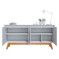 Aparador Para Sala Buffet Classic 1.8 Branco Acetinado - Imcal - 3