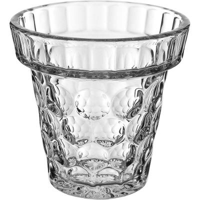 Vaso Decorativo Enfeite Casa Redondo Home&co Vidro 16x16x16cm Transparente