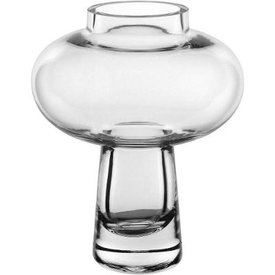 Vaso Decorativo Enfeite Casa Vintage Home&co Vidro 20x16x16cm Transparente