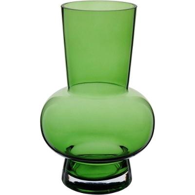 Vaso Decorativo Enfeite Casa Vintage Home&co Vidro 27x17x17cm Verde