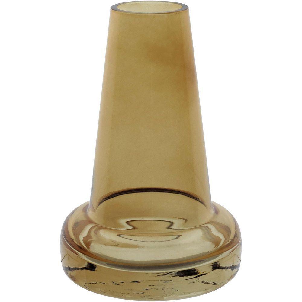 Vaso Decorativo Enfeite Casa Home&co Vidro 14x9x9cm âmbar - 1