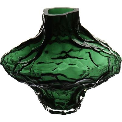 Vaso Decorativo Enfeite Casa Pedra Home&co Vidro 16x18x18cm Verde