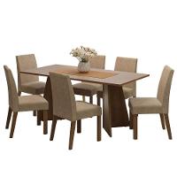 Conjunto Mesa de Jantar 6 Cadeiras Rustic-crema-imperial - 7