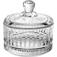 Potiche Redondo Decorativo Bomboniere Home&co Com Tampa Eco Crystal 7x6x6cm Transparente - 1