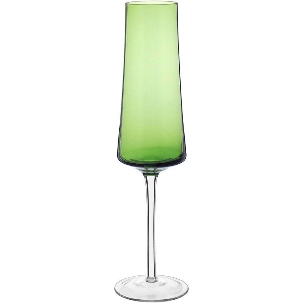 Jogo 2 Taças Champanhe Home&co Latour Vidro 210ml 26x7x7cm Verde - 1