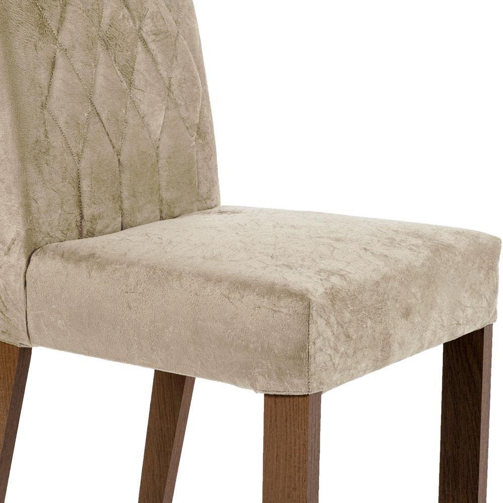 Conjunto Sala Jantar Mesa Vidro 4 Cadeiras Rustic - 4