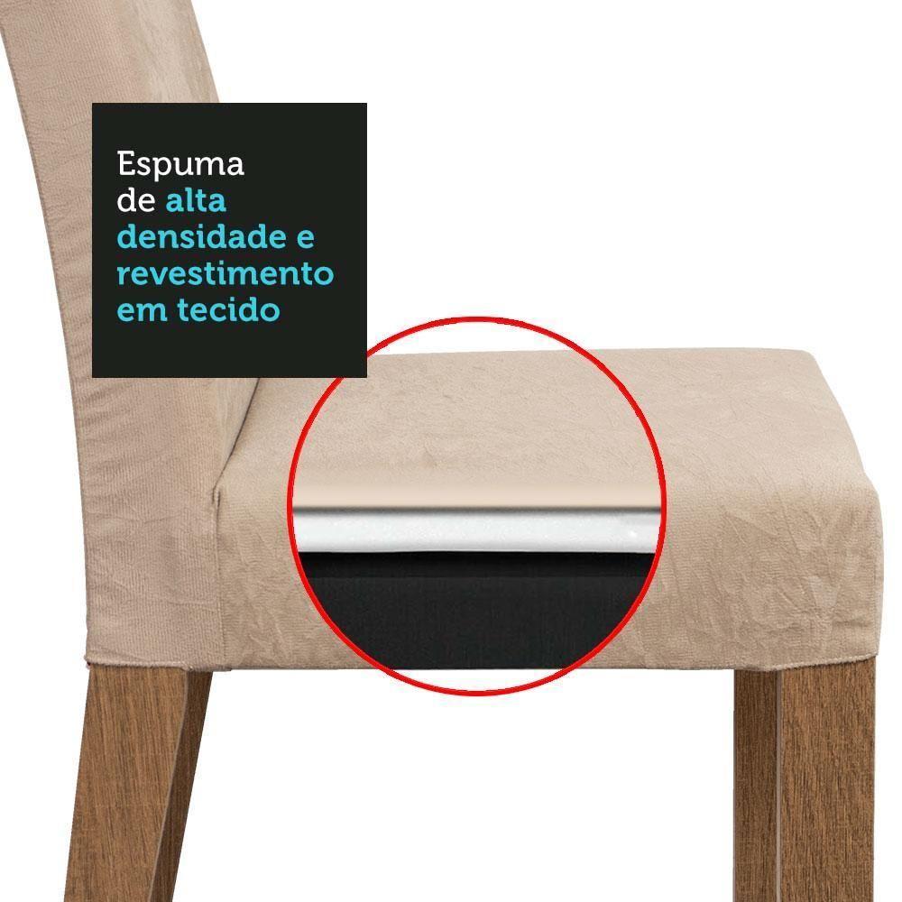 Conjunto Sala Jantar Mesa Madeira 4 Cadeiras Madesa - 3