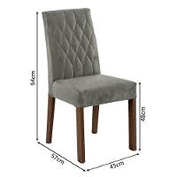 Conjunto Sala Jantar Mesa Madeira 6 Cadeiras Rustic - 10