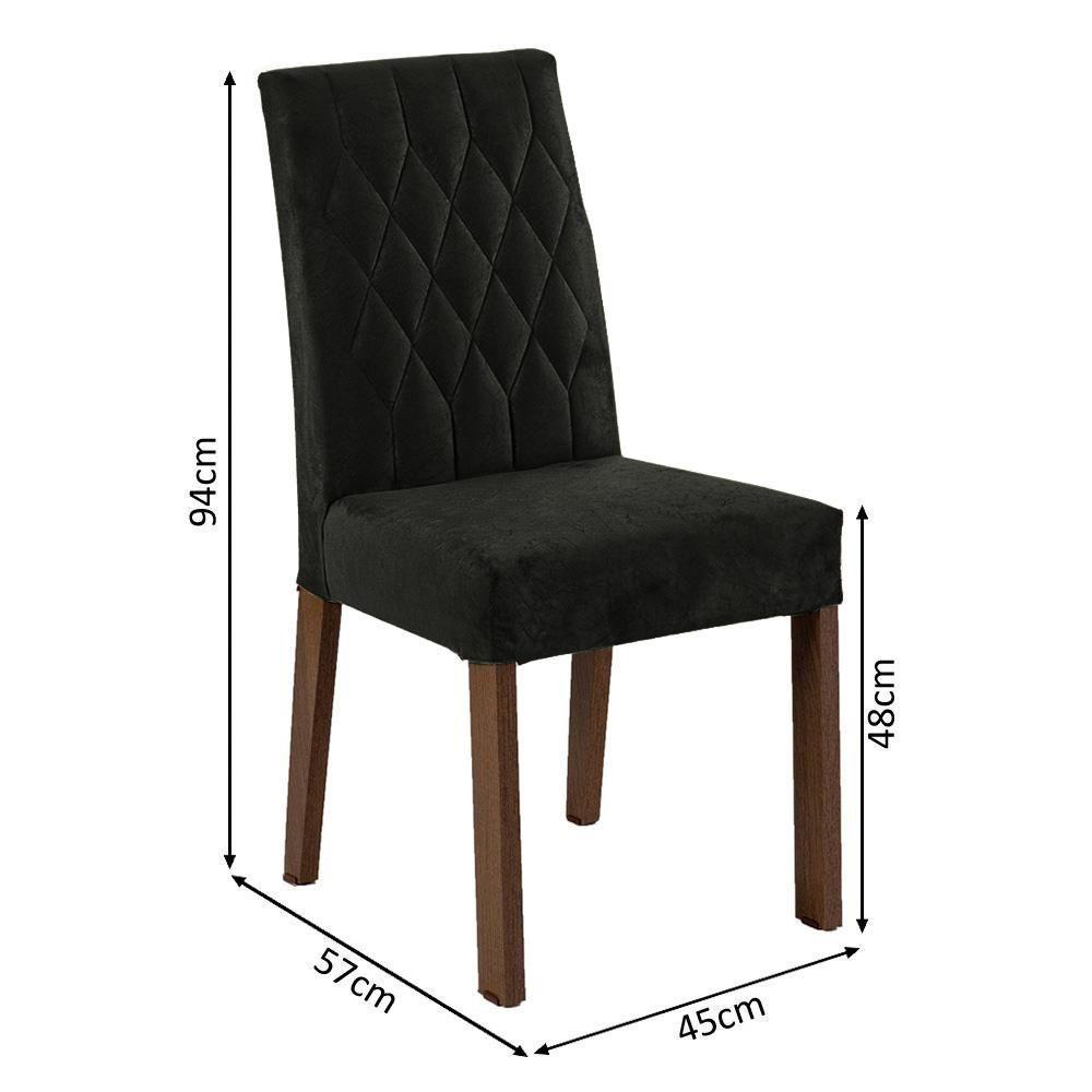 Conjunto Sala Jantar Mesa Madeira 4 Cadeiras Rustic - 10