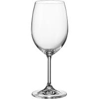 Jogo 6 Taças Vinho água Bohemia Bruna Cristal 350ml 20x8x8cm Transparente - 1