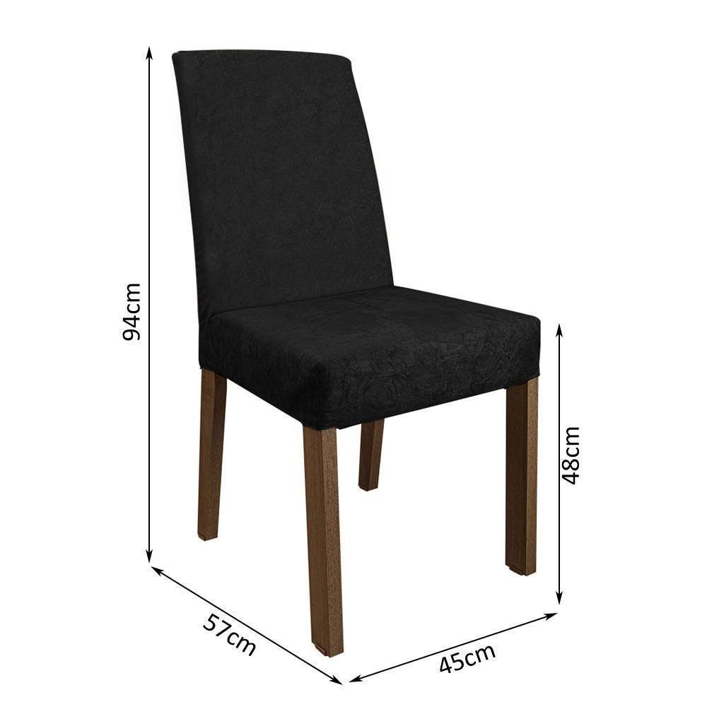 Conjunto Sala Jantar Mesa Madeira 6 Cadeiras Rustic - 9