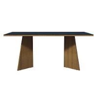 Mesa Jantar Retangular Tampo Vidro Rustic-preto - 6