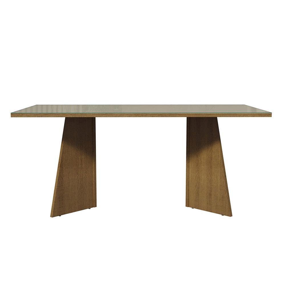Mesa Jantar Retangular Tampo Vidro Rustic-crema - 5