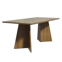 Mesa Jantar Retangular Tampo Vidro Rustic-crema - 1