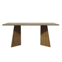 Mesa Jantar Retangular Tampo Vidro Rustic-crema - 5