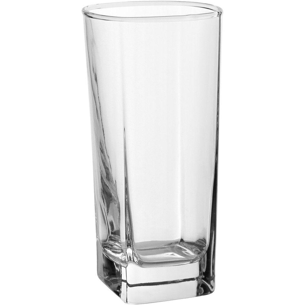 Jogo 6 Copos Drink Alto Home&co Vidro 260ml 14x6x6cm Transparente - 1