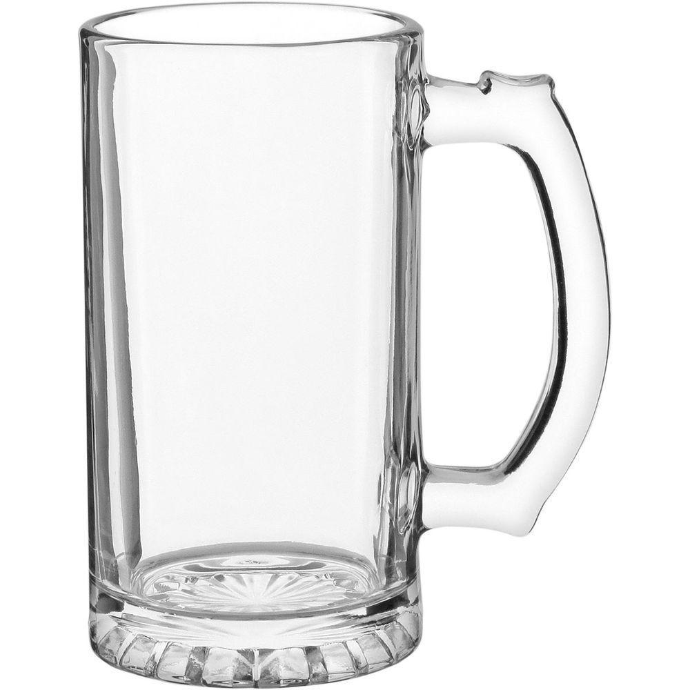 Caneca Cerveja Home&co Vidro 500ml 15x8x8cm Transparente - 1
