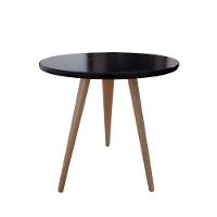 Mesa De Cabeceira Mesa De Apoio Lateral Canto Pé Palito 44 Cm preto - 1