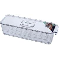 Caixa Organizadora Para Geladeira Com Tampa Acrilico 9x11x34cm - 1