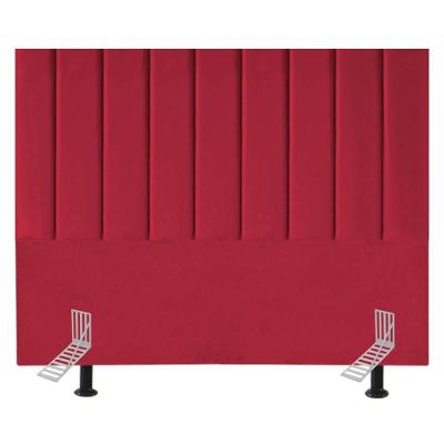 Cabeceira Estofada Cama King 195 Cm Luísa Suede E Frame vermelho