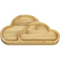 Petisqueira Home&co Nuvem Bambu 2x25x15cm Natural - 1