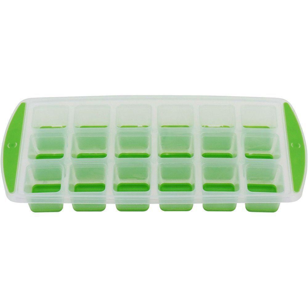 Forma De Gelo Plástico 3x13x27cm Verde - 1