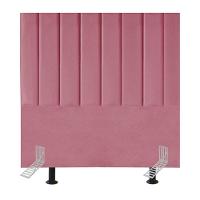 Cabeceira Estofada De Cama Casal Box 140 Cm Maya Suede E Frame rosa - 1