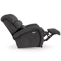 Poltrona Do Papai Reclinável Kalie Elétrica Botão Led Massagem Fh9 Linho Grafite - Mpozenato - 3