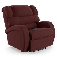 Poltrona Do Papai Reclinável Kalie Elevação Lift Elétrico Fh9 Veludo Vinho - Mpozenato - 1