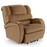 Poltrona Do Papai Reclinável Kalie Elevação Lift Elétrico Fh9 Pu Caramelo - Mpozenato - 1