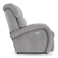 Poltrona Do Papai Reclinável Kalie Elétrica Botão Led Massagem Fh9 Linho Cinza - Mpozenato - 3