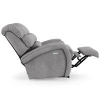 Poltrona Do Papai Reclinável Kalie Elétrica Botão Led Massagem Fh9 Linho Cinza - Mpozenato - 6