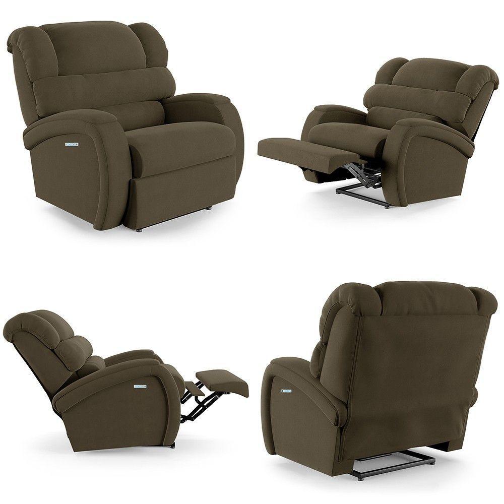 Poltrona Do Papai Reclinável Kalie Elétrica Botão Led Massagem Fh9 Veludo Capuccino - 5