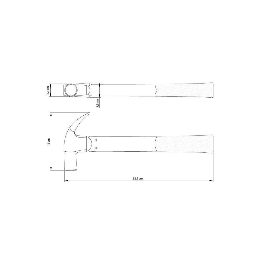 Martelo De Unha 27 Mm Tramontina Com Cabo Em Polimero De Engenharia - 6