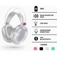 Fone De Ouvido Sem Fio Bluetooth V5.3 Com Led Rgb Headset Bluetooth Disco Pulse - 7