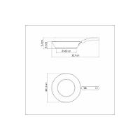 Frigideira Tramontina Solar Silicone Rasa Em Aço Inox Fundo Triplo Com Cabo De Silicone 20 Cm 1,3 L - 6