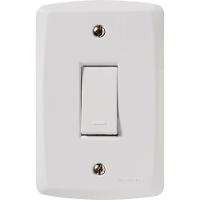 Conjunto 4x2 Com 1 Interruptor Simples 10 A 250 V Tramontina Lux2 Branco 120 Unidades - 1