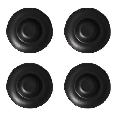Conjunto De Pratos Para Massa/risoto 04 Peças Orgânico Preto Matte Porto Brasil