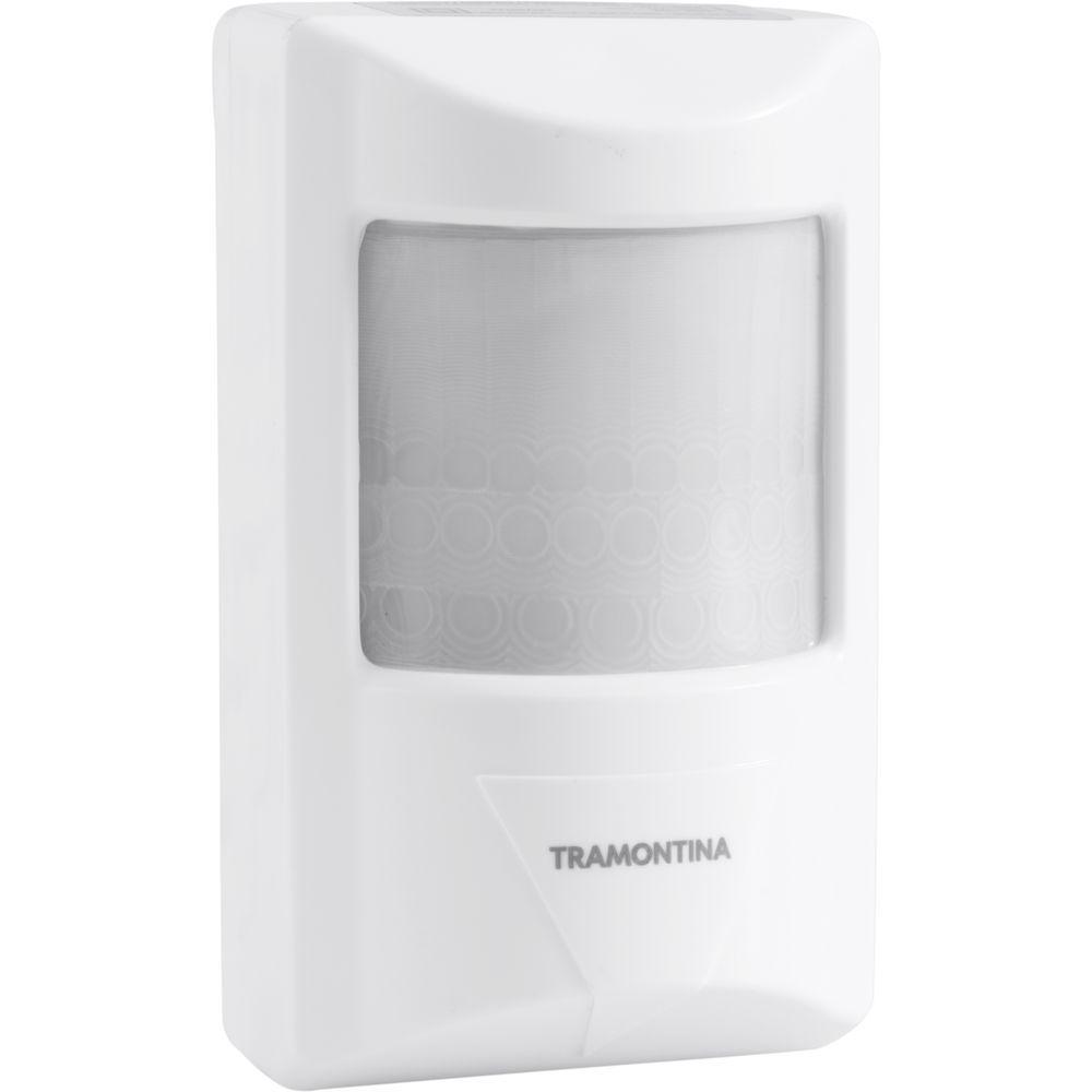 Sensor De Presença 180° Articulado Frontal Tramontina Bivolt Com Fotocélula Branco - 1