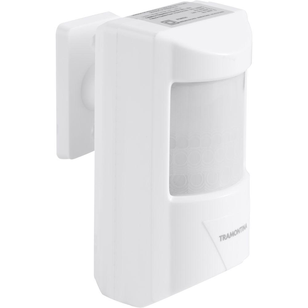 Sensor De Presença 180° Articulado Frontal Tramontina Bivolt Com Fotocélula Branco - 2