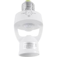 Sensor De Presença 360° Soquete E27 Tramontina Bivolt Com Fotocélula Branco - 1